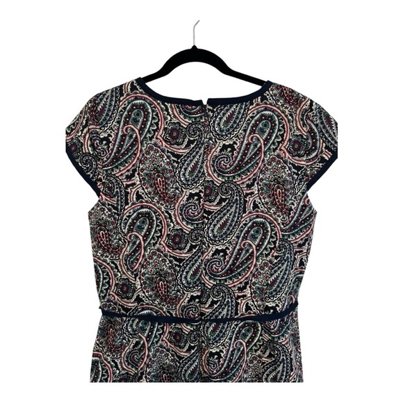 Talbots Paisley Belted Sheath Dress Size 14 – Classic, Flattering, New - Picture 5 of 6